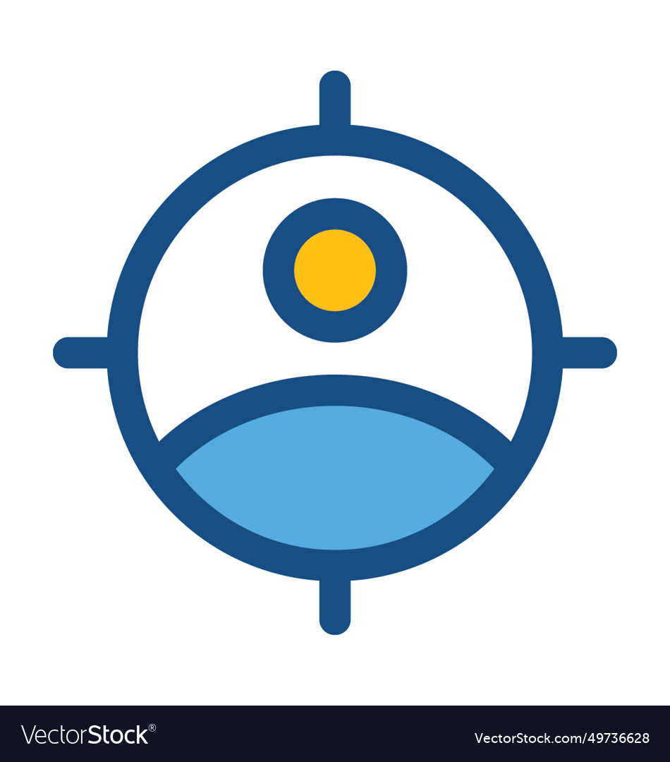 Target user colored icon