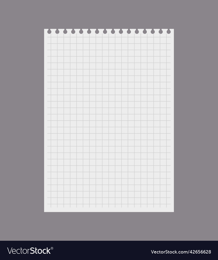Torn Notebook oder Checker Notebook Seite realistisch