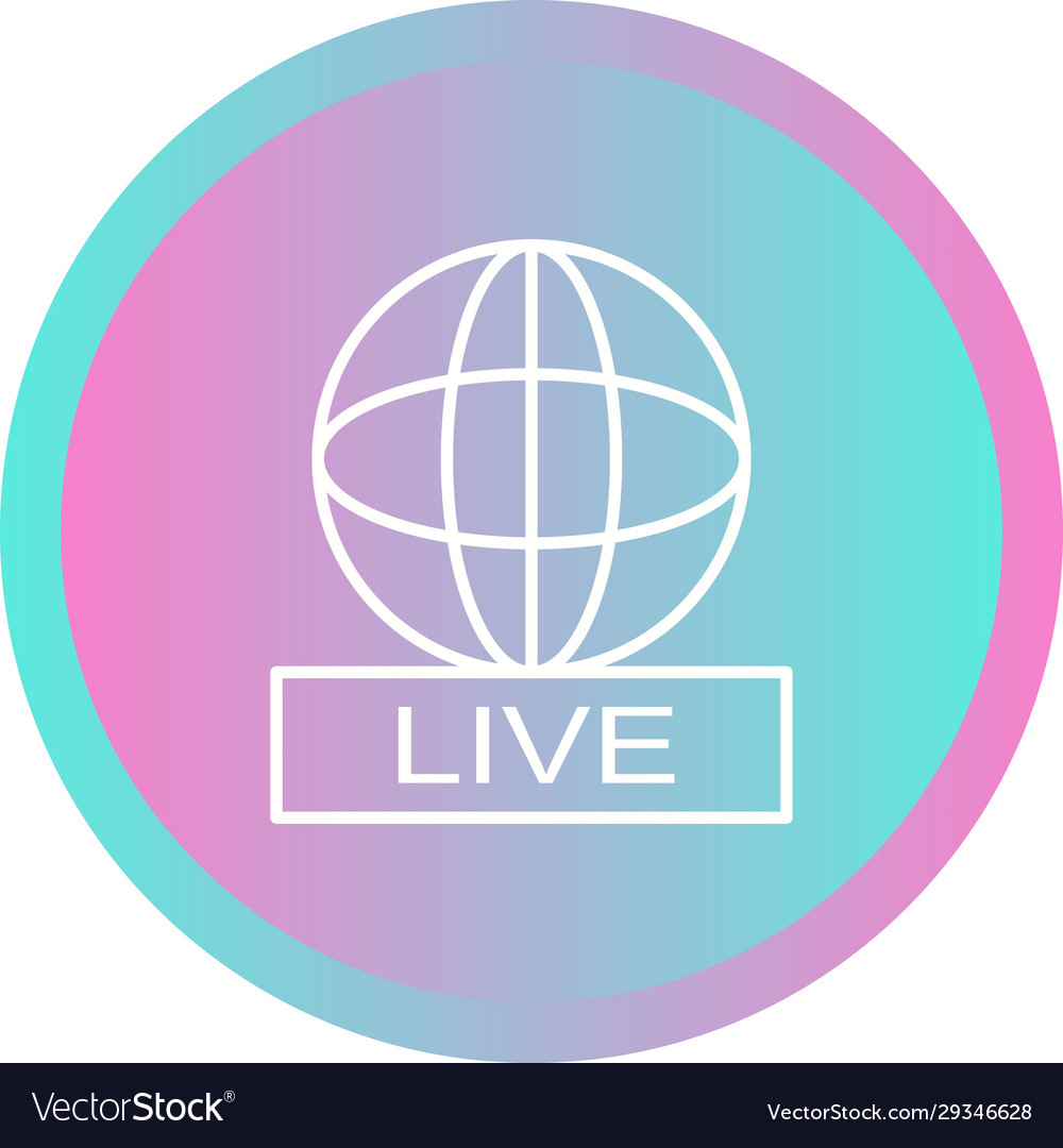 Einzigartige Live-News-Line-Ikone