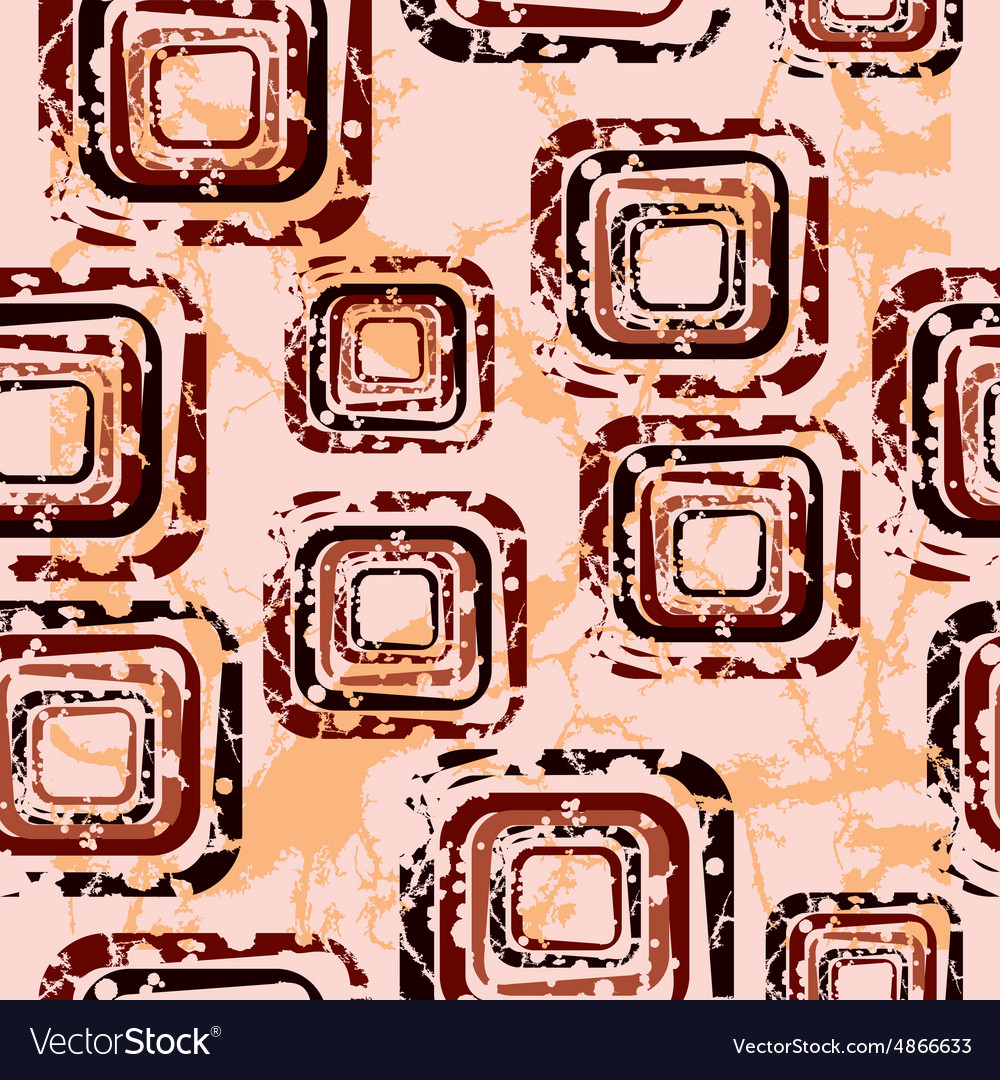 Abstract pattern with squares on a beige
