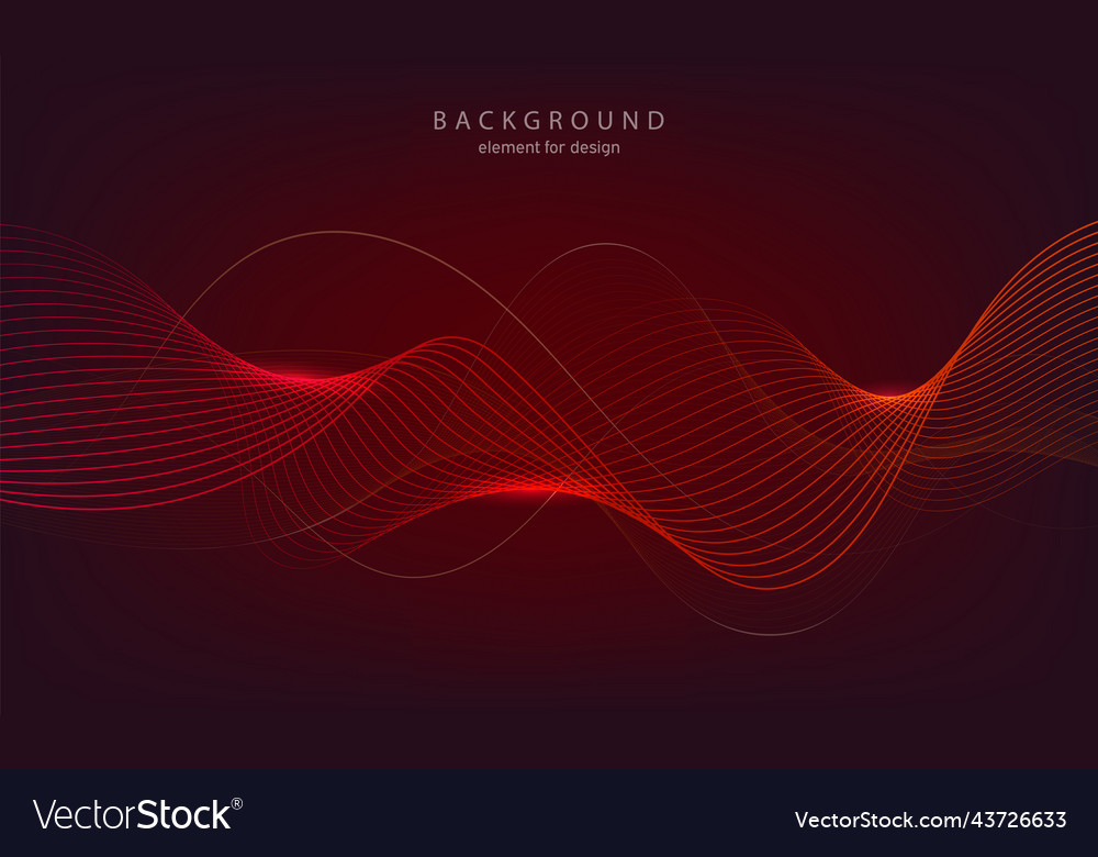 Abstract wave background element for design vector image Abstract wave background element for design