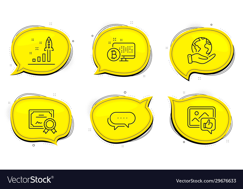 Bitcoin system development plan and dots message Vector Image Bitcoin system development plan and dots message