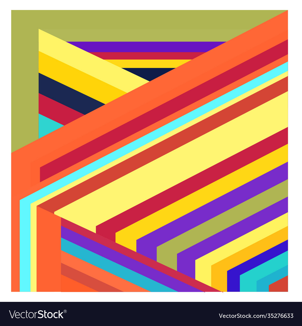 Colorful geometric and curve background pattern