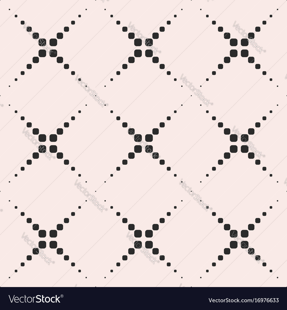 Dotted Halftone Cross Pattern