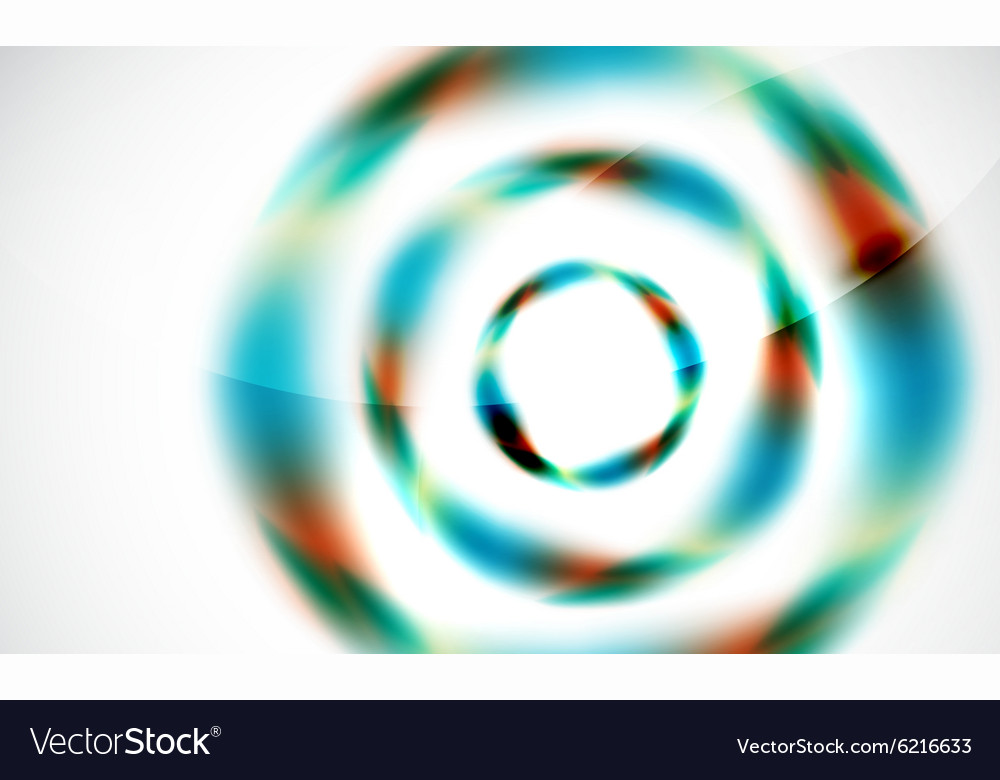 Glossy blurred swirl circle shapes abstract