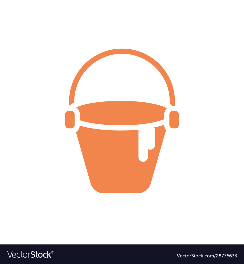 Isolated bucket tool design Royalty Free Vector Image