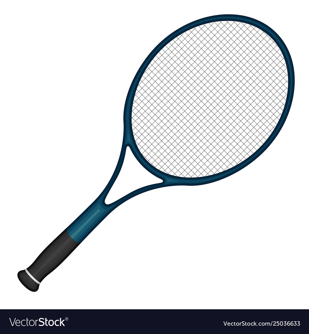 Isolated tennis racket image