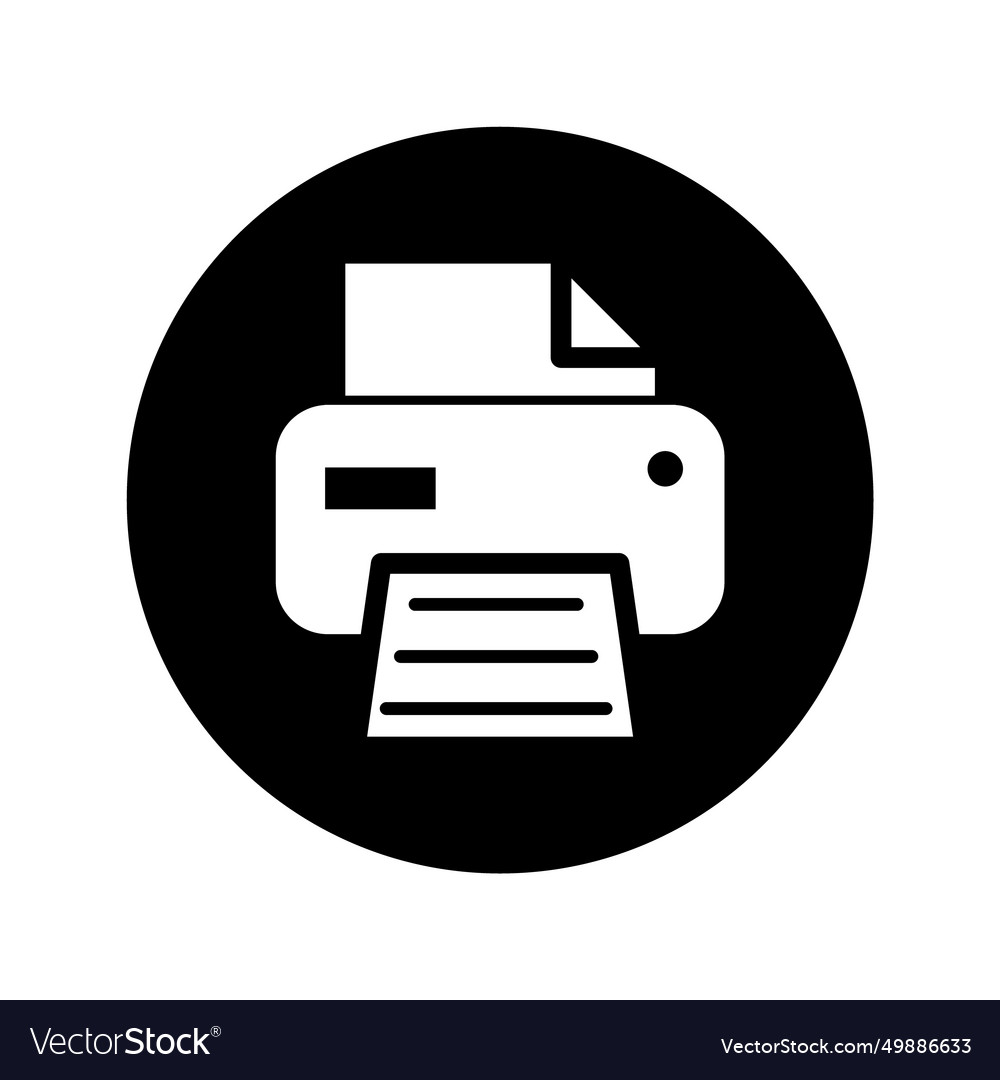 Printer document web icon printout machine