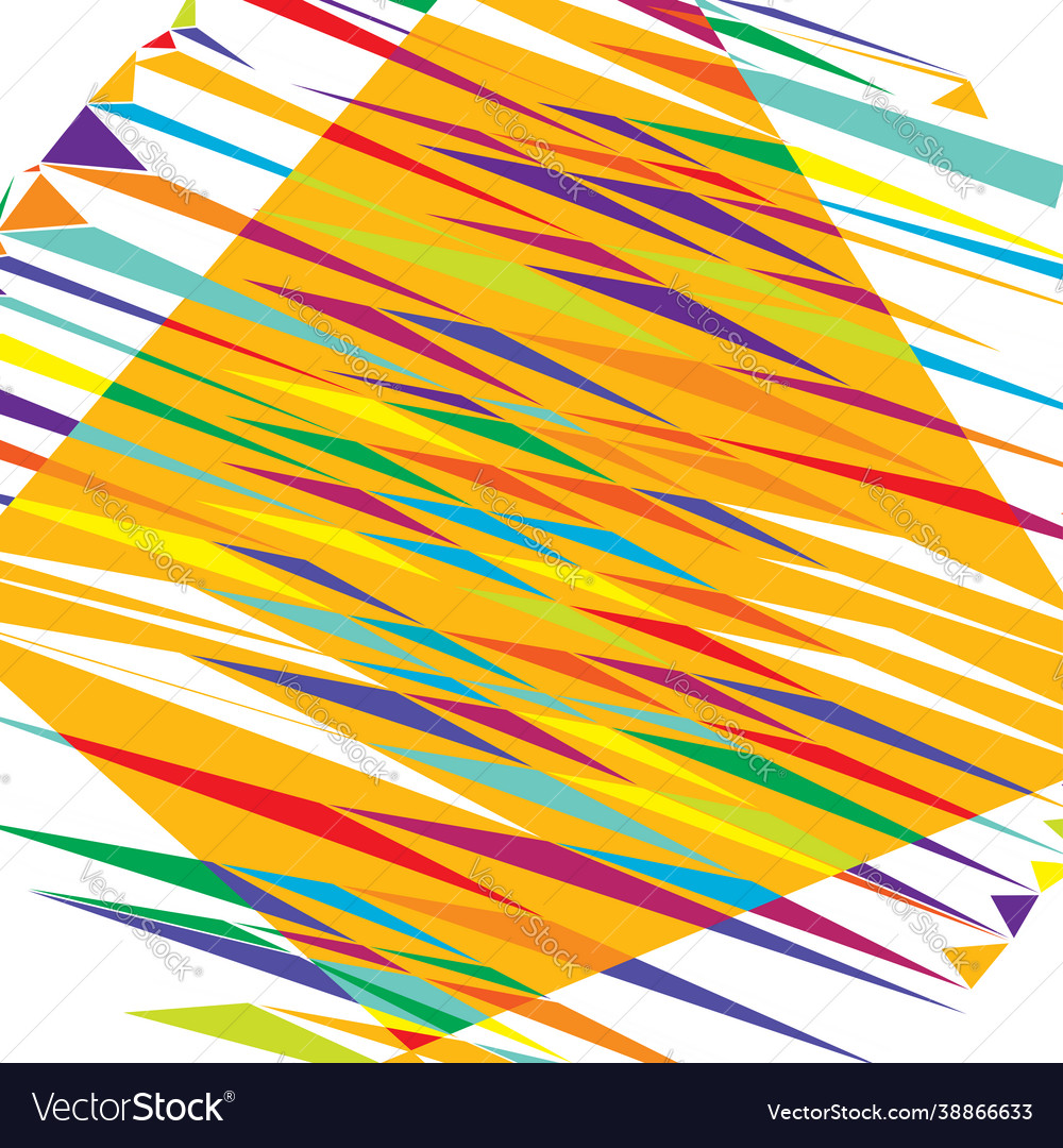 Random geometric abstract art element shattered Vector Image Random geometric abstract art element shattered