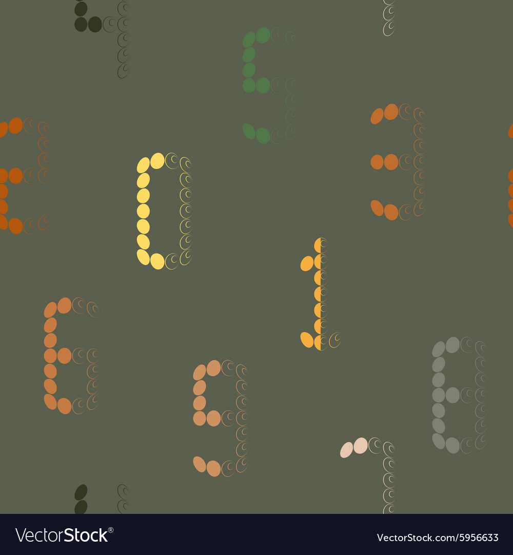 Seamless background with numbers