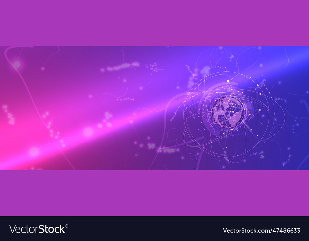 Technology data background idea of global vector image Technology data background idea of global