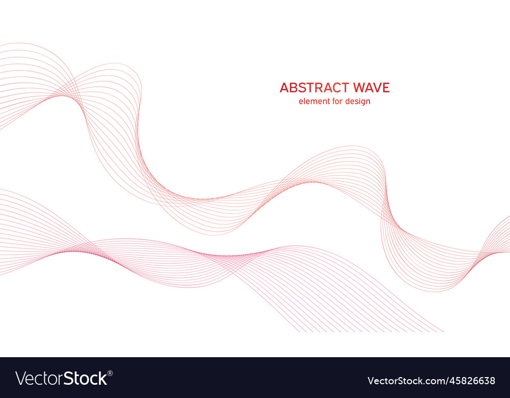 Abstract colorful wave element for design vector image Abstract colorful wave element for design