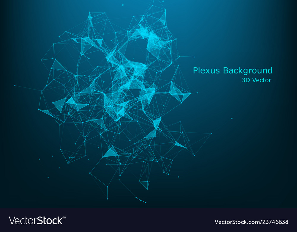 Abstract polygonal background with connected vector image Abstract polygonal background with connected