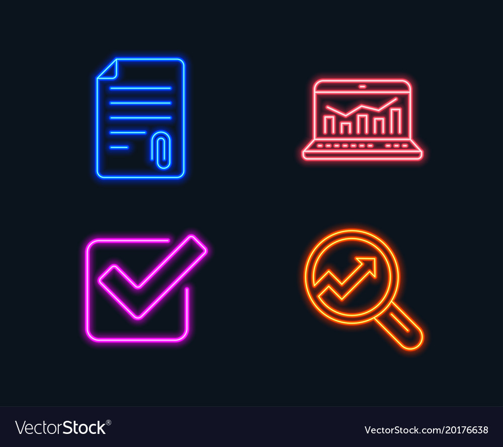 Attachment checkbox and web analytics icons
