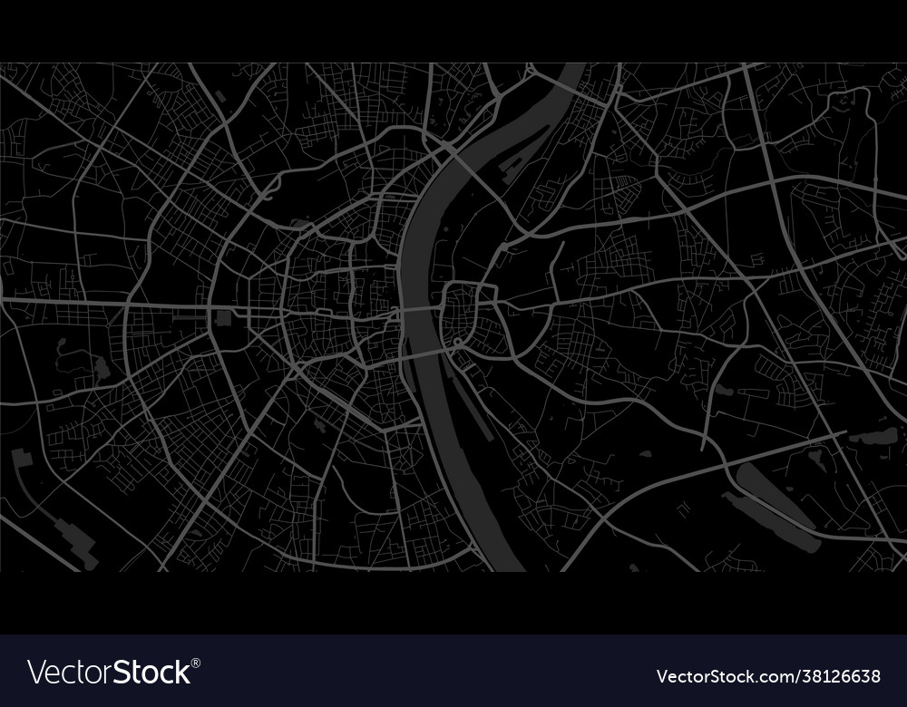 Black and dark grey cologne city area background Vector Image