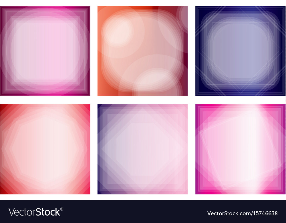 Collection of abstract multicolored backgrounds