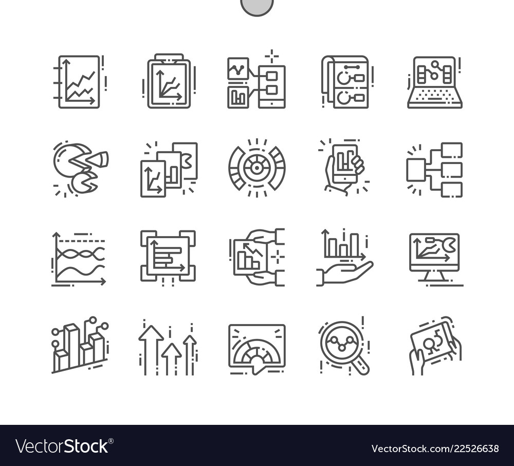 Dashboard Line Icons - Data & Analytics