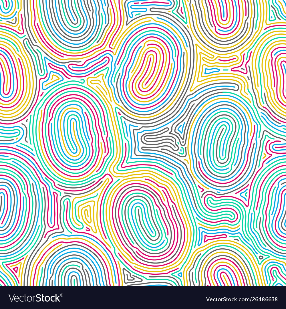 Fingerprint seamless background on square shape