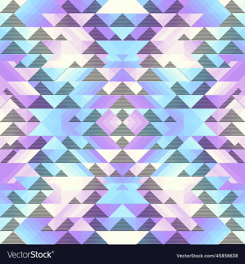 Geometric abstract triangles pattern seamless vector image Geometric abstract triangles pattern seamless