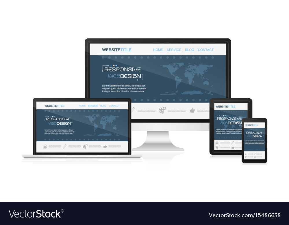 Responsive Website with World Map