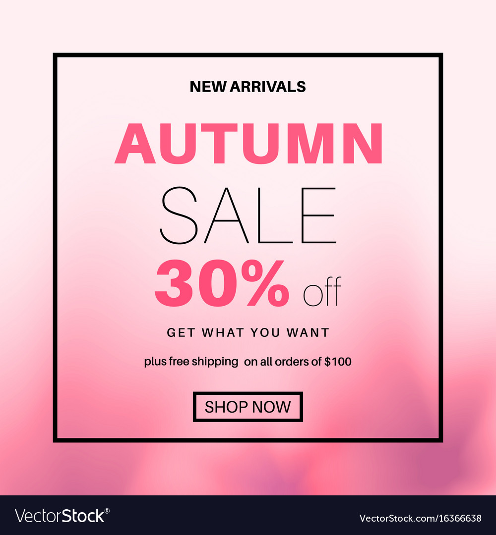 Season sale banner