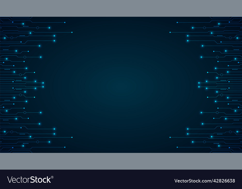 Technology background with hi-tech digital data vector image Technology background with hi-tech digital data
