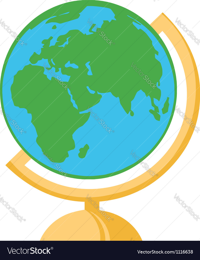 Terrestrial Globe Royalty Free Vector Image - VectorStock