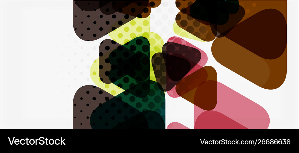 Triangle geometric abstract composition Royalty Free Vector
