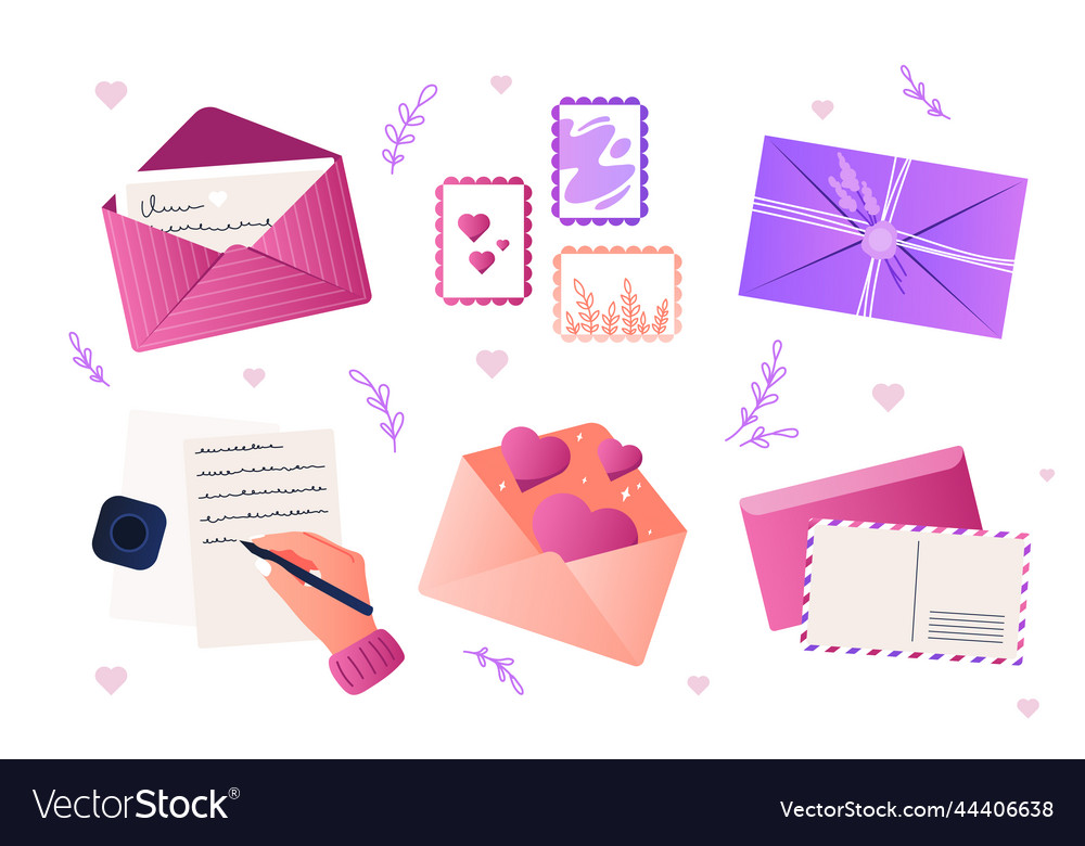 Various envelopes set