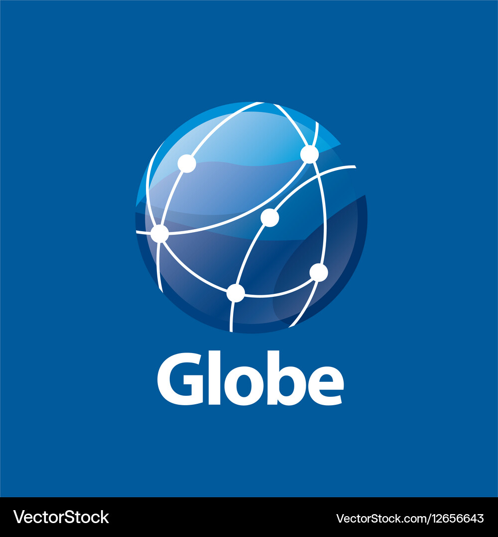 Abstract logo globe Royalty Free Vector Image - VectorStock
