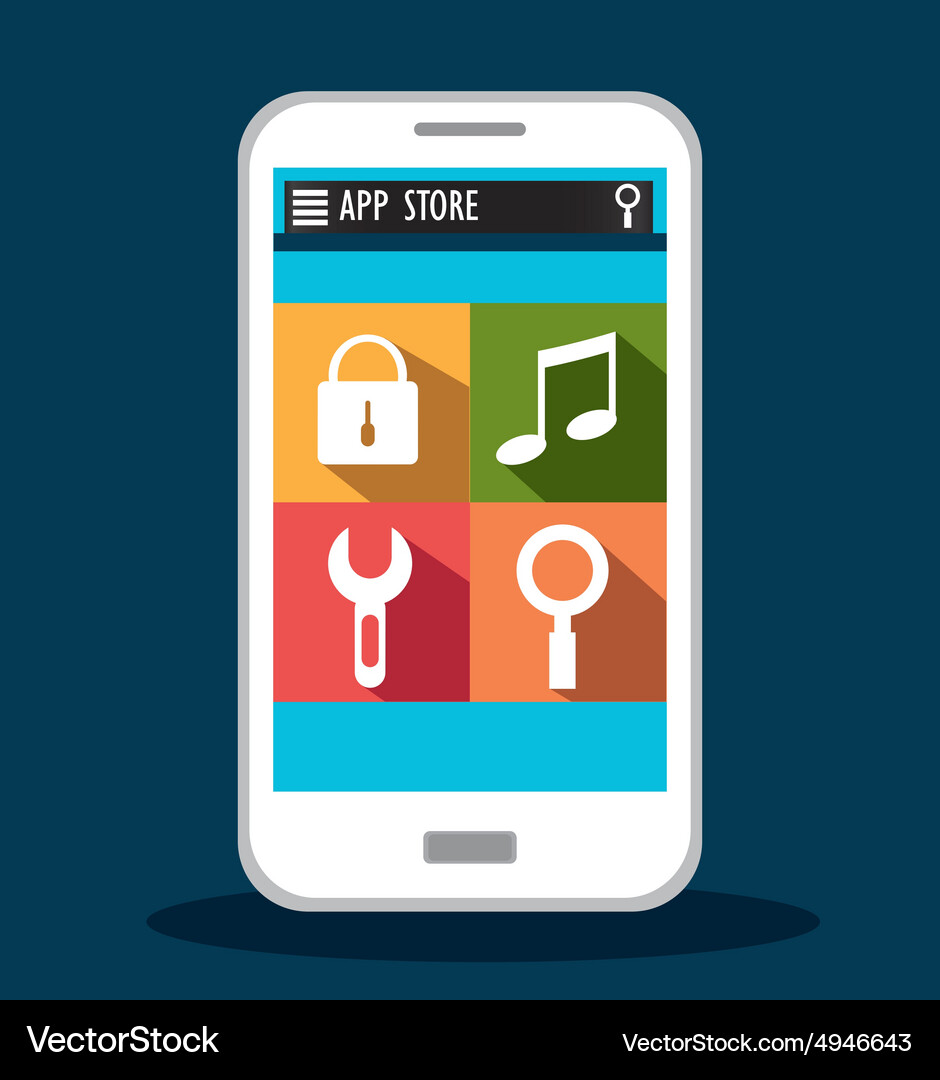 Apps Design Royalty Free Vector Image Vectorstock