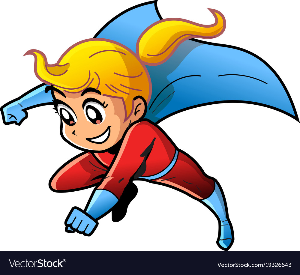 superhero cartoon clipart