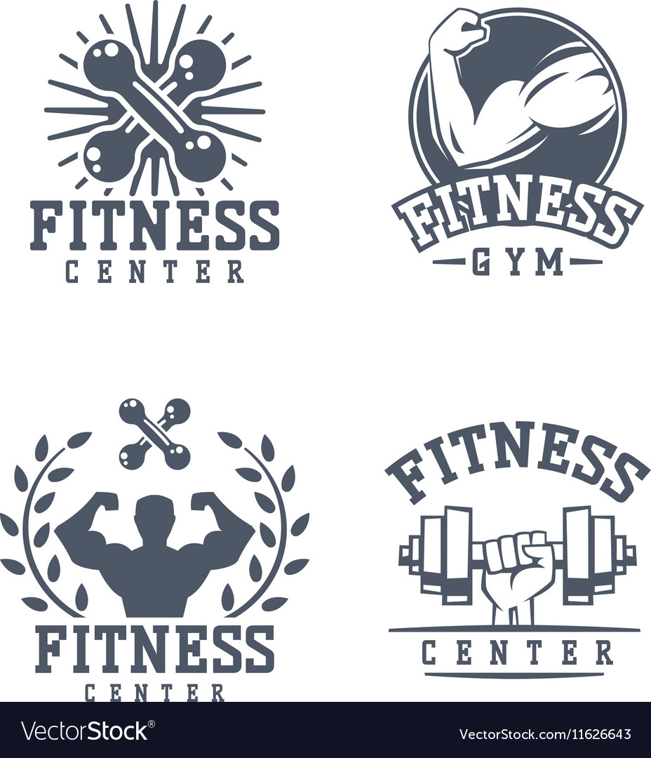 Gym fitness logo badge