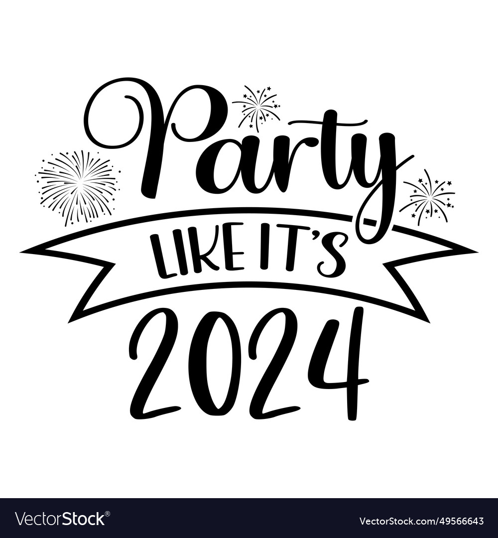 Happy new year 2024 svg design