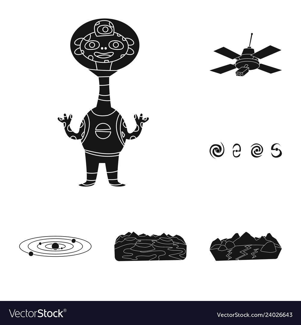 Isolated object of colonization and sky symbol Vector Image Isolated object of colonization and sky symbol
