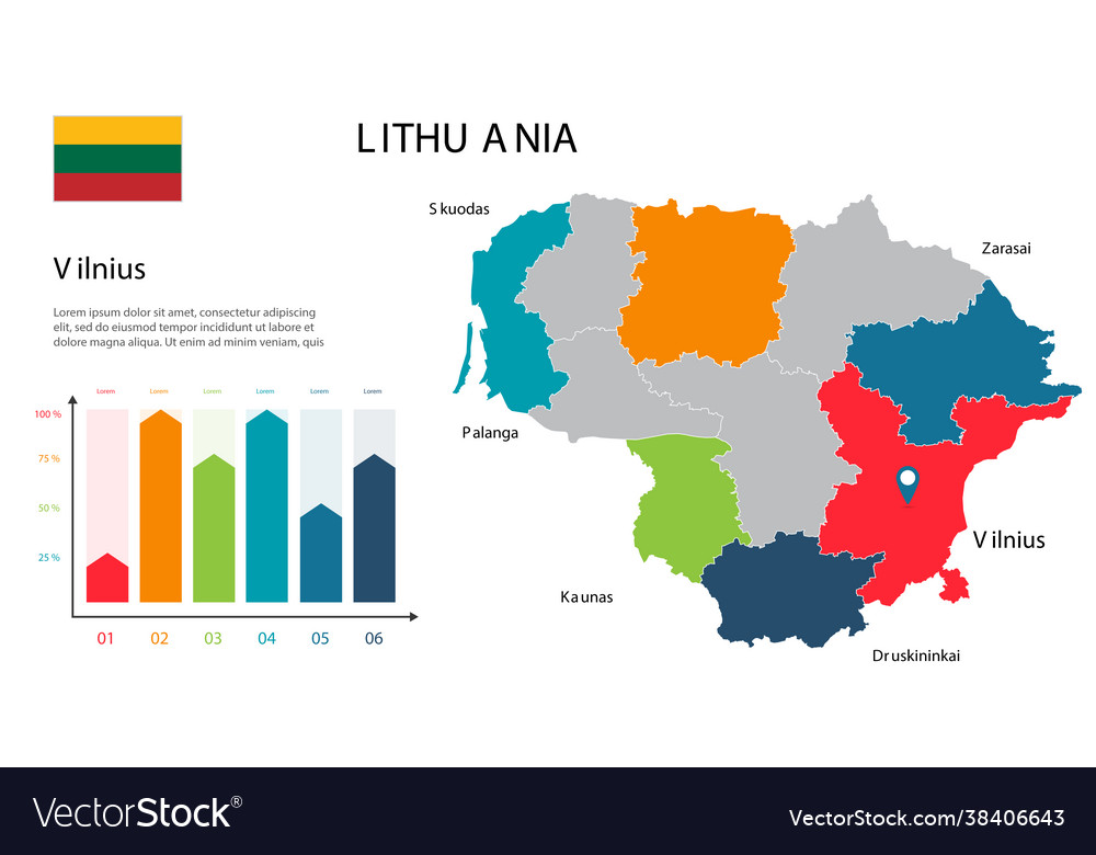 Lithuania map image a global in form