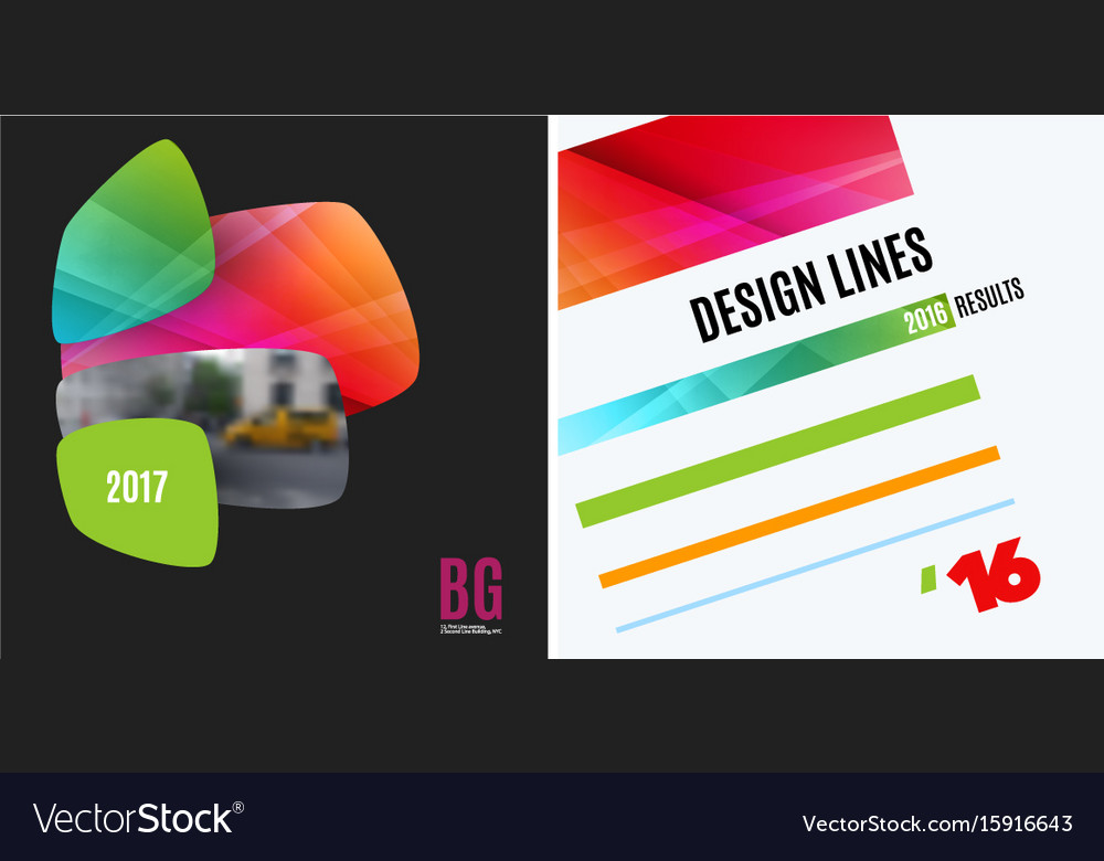 Set of abstract design elements for graphic