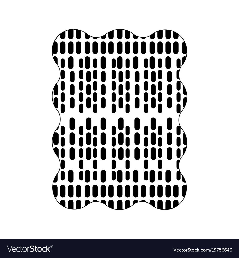 Silhouette figure with graphic seamless pattern