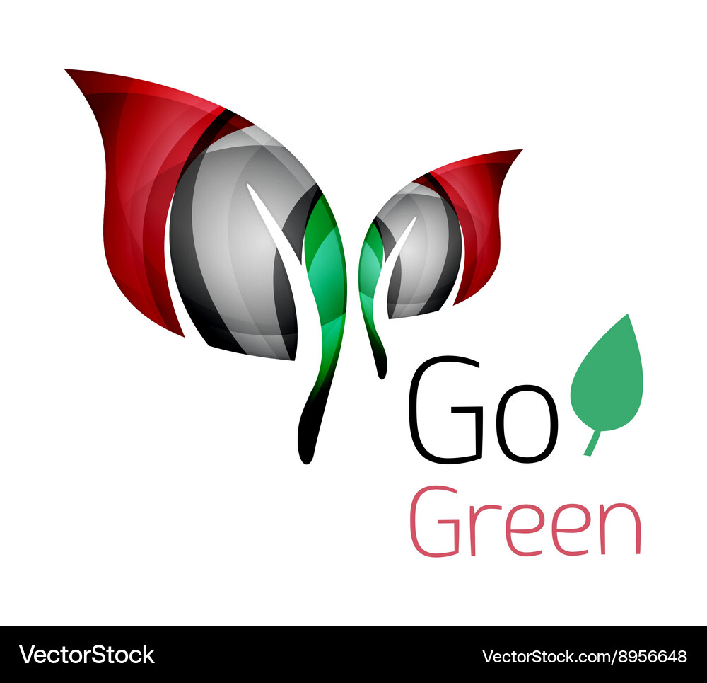Abstract leaf icon Royalty Free Vector Image - VectorStock