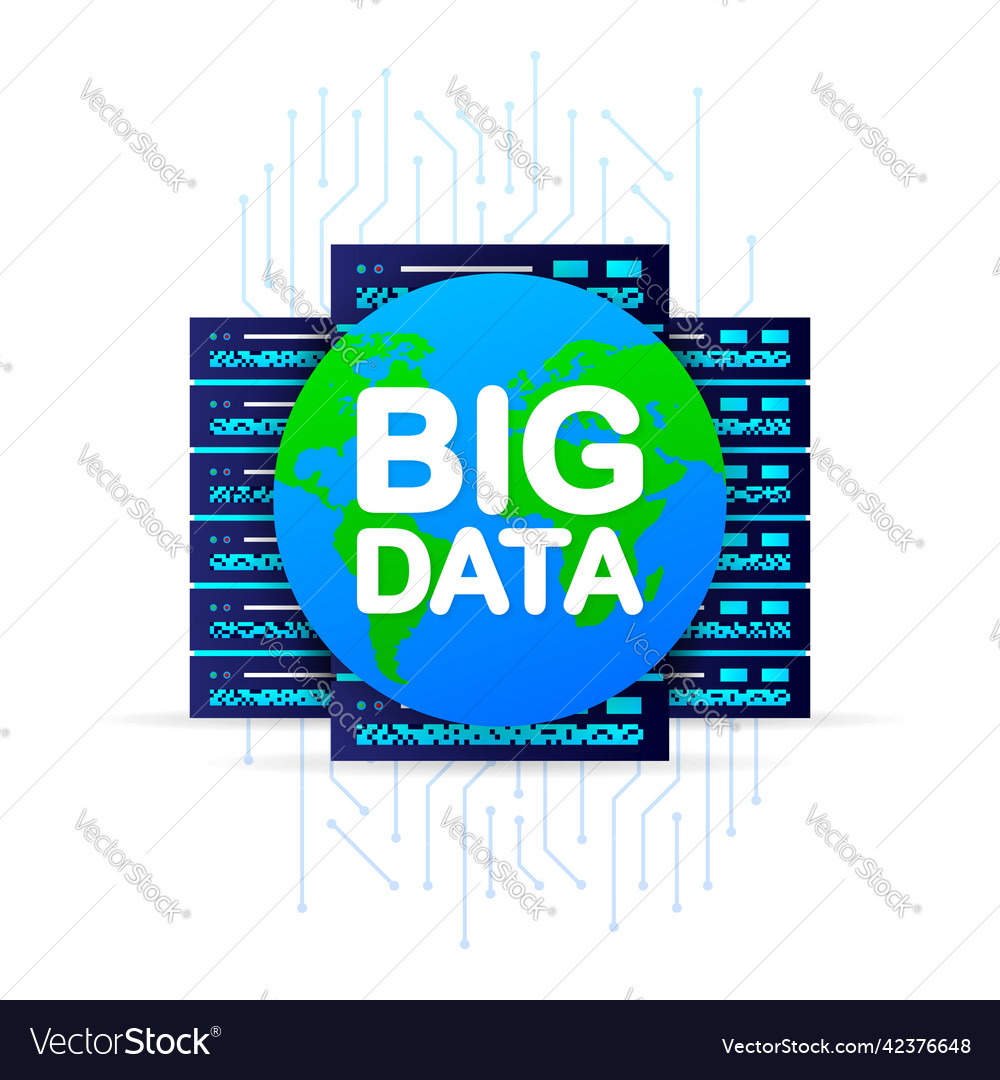 Abstract pattern with big data for concept design vector image Abstract pattern with big data for concept design