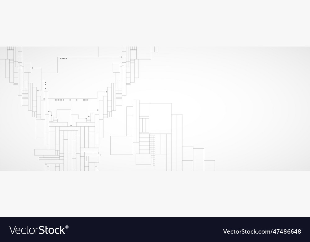 Abstract structure circuit computer technology vector image Abstract structure circuit computer technology