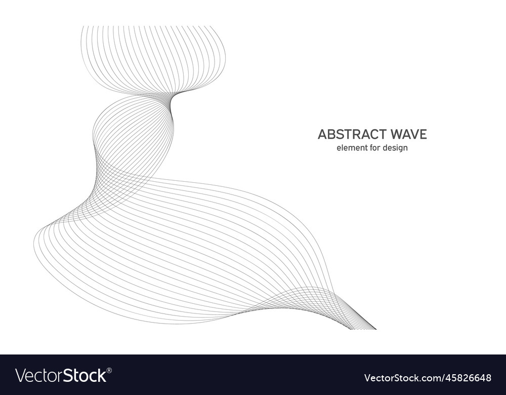 Abstract wave element for design digital vector image Abstract wave element for design digital