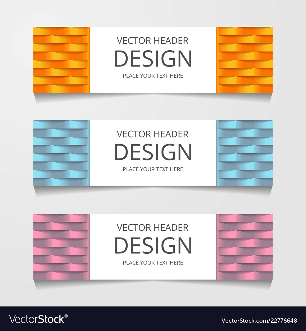 Abstract web banner design background or header vector image Abstract web banner design background or header