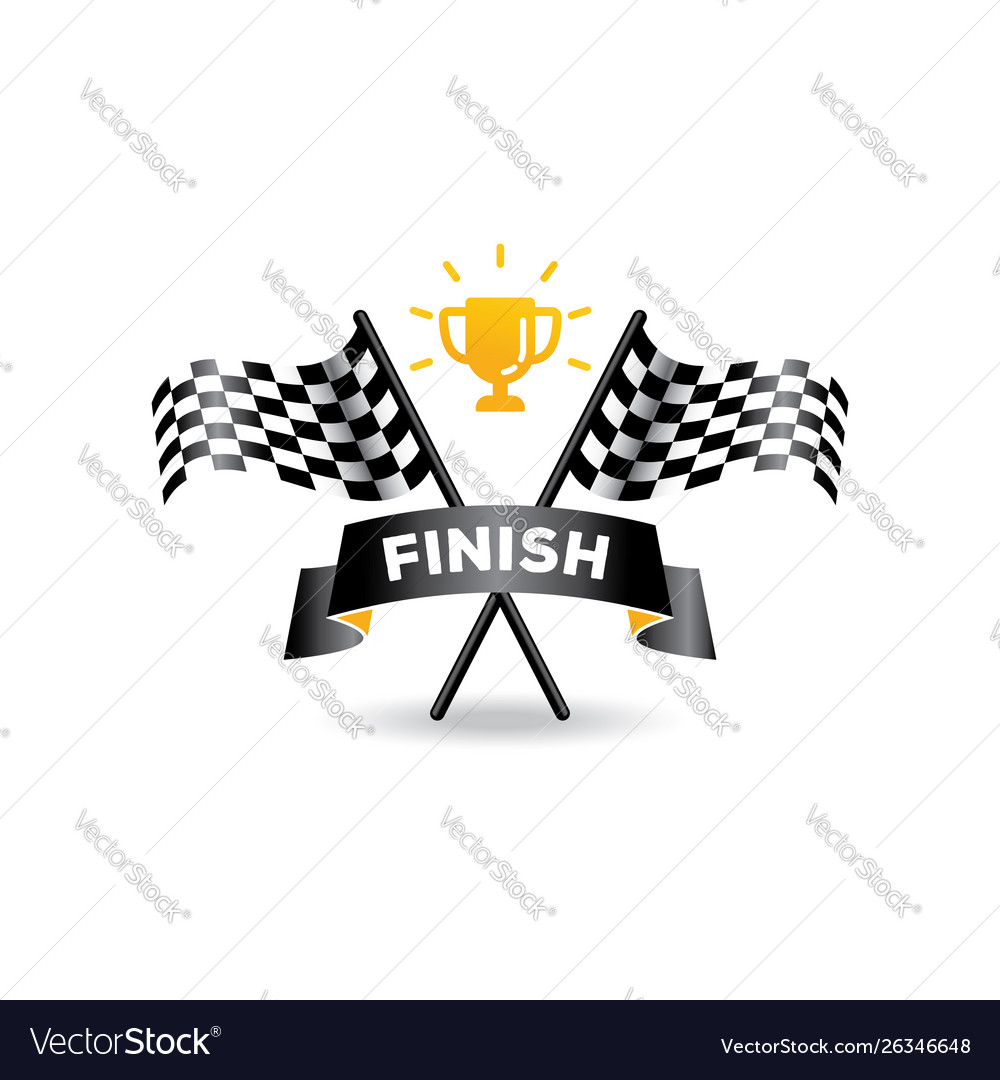 Checkered Finish Race Flag Icon