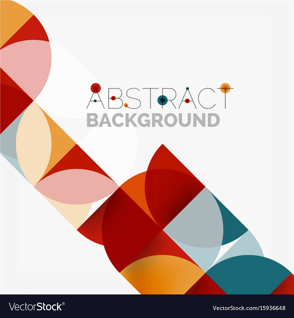 Modern geometrical abstract background circles Vector Image