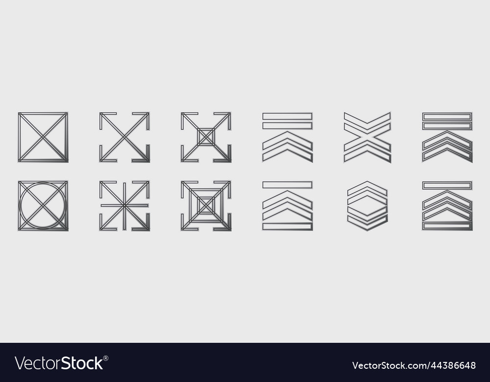 Retrofuturistic y2k geometry design elements