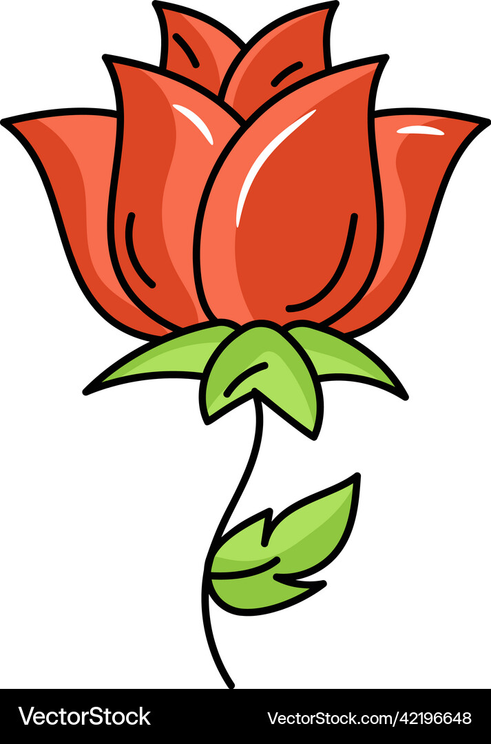 Rose Royalty Free Vector Image - VectorStock