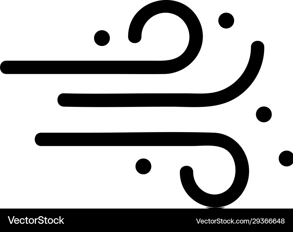 Scent Icon - Thin Line Royalty Free Vector Image