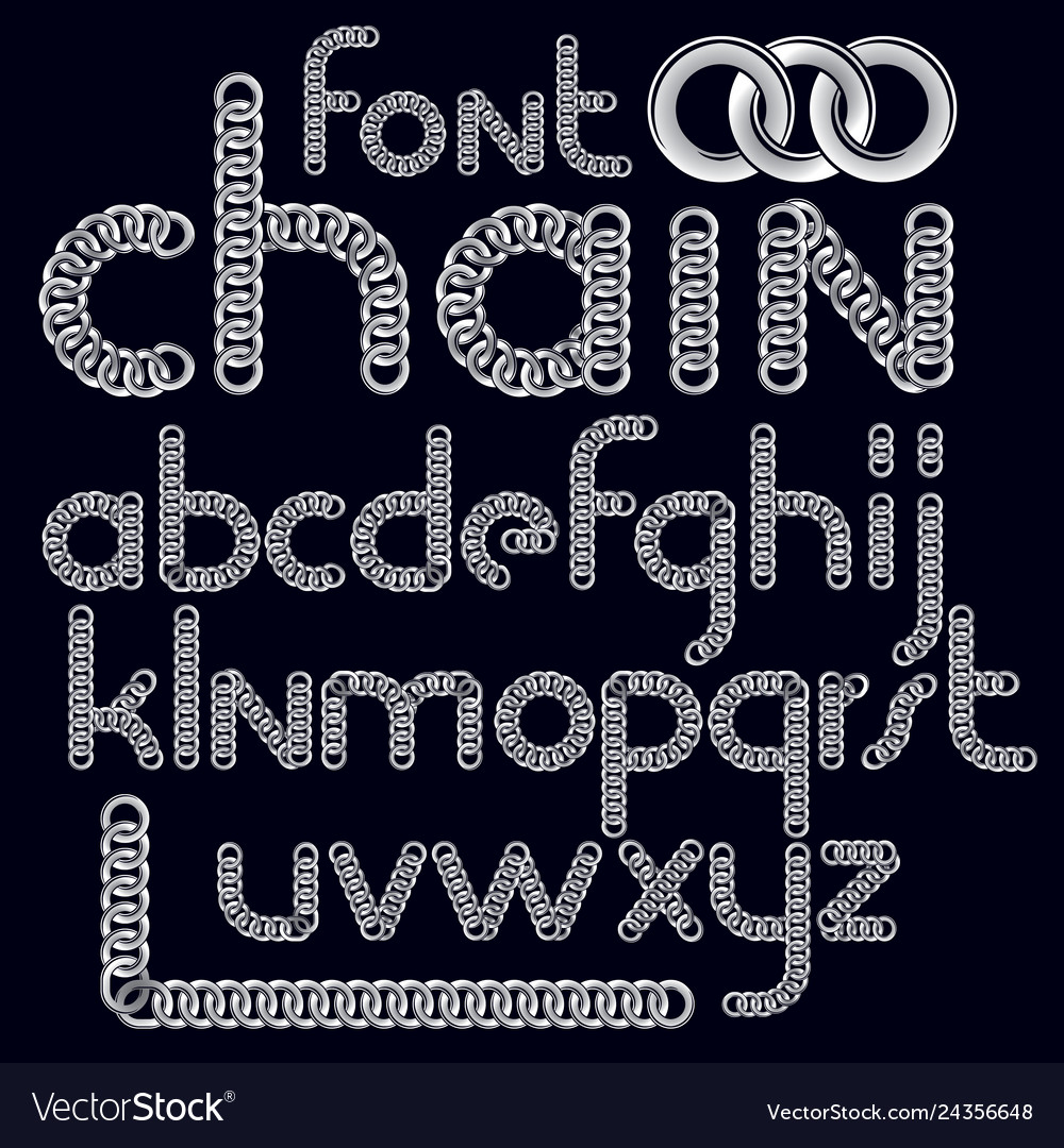 Script modern alphabet letters set lower case vector image Script modern alphabet letters set lower case