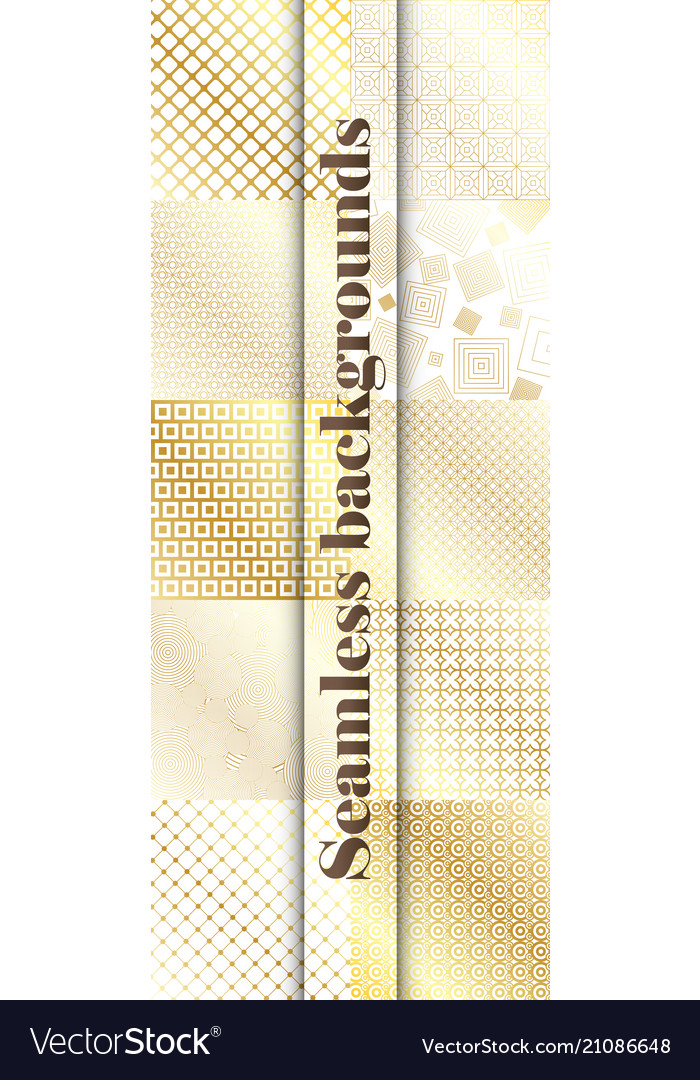 Set of seamless with large and small lines